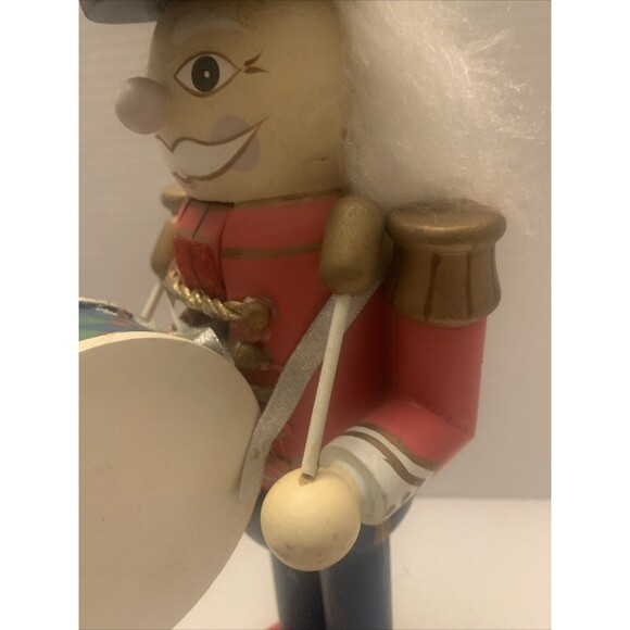Nutcracker Suite Wooden Christmas Drummer Handcrafted 15" Hand Painted Wood - Picture 7 of 8